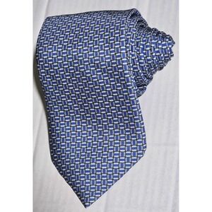 BRIONI - Hand Made - 100% Silk Blue Tie - Italy Designer